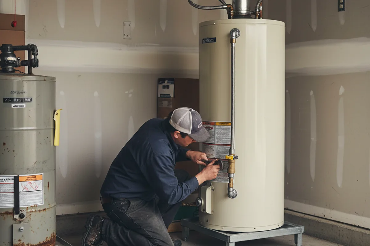 Water heater and shutoff valve replacement in Harpers Ferry